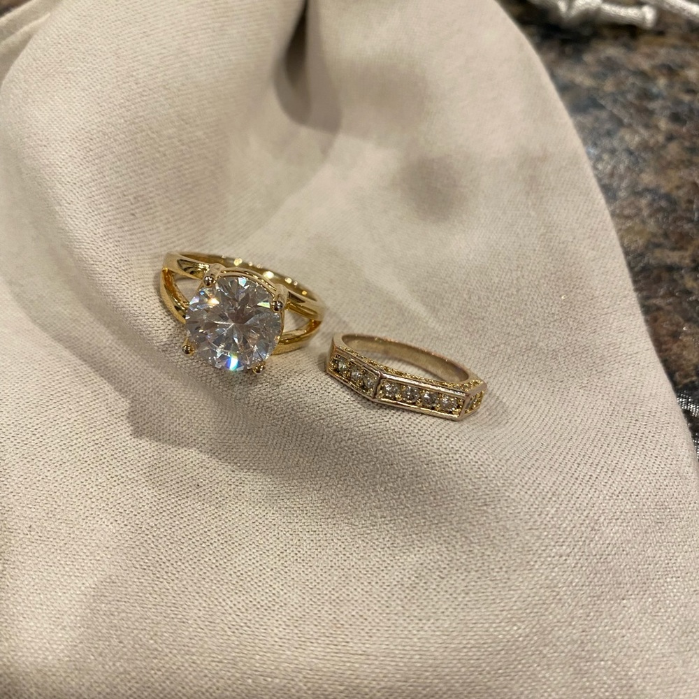 Moissanite Diamond Ring Stack - image 2